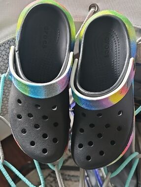 Rainbow Chunky CROCS